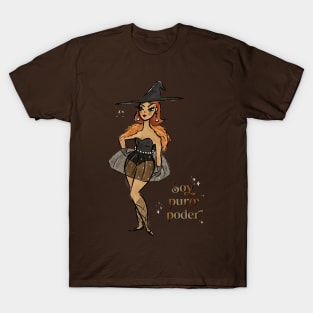 Soy puro poder witch with transparent background T-Shirt